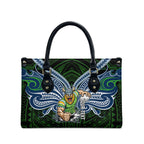 Custom Canberra Raiders Leather Bag Viking Warrior Polynesia Islander Rugby Mascot