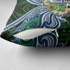 Custom Canberra Raiders Pillow Cover Viking Warrior Polynesia Islander Rugby Mascot