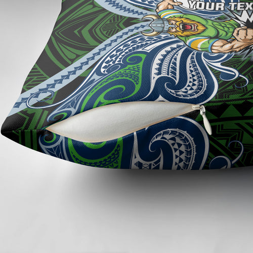 Custom Canberra Raiders Pillow Cover Viking Warrior Polynesia Islander Rugby Mascot