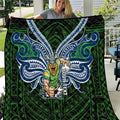 Custom Canberra Raiders Quilt Viking Warrior Polynesia Islander Rugby Mascot