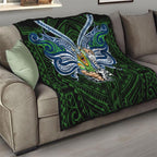Custom Canberra Raiders Quilt Viking Warrior Polynesia Islander Rugby Mascot