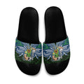 Custom Canberra Raiders Slide Sandals Viking Warrior Polynesia Islander Rugby Mascot