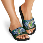 Custom Canberra Raiders Slide Sandals Viking Warrior Polynesia Islander Rugby Mascot