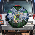 Custom Canberra Raiders Spare Tire Cover Viking Warrior Polynesia Islander Rugby Mascot