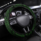 Canberra Raiders Steering Wheel Cover Viking Warrior Polynesia Islander Rugby Mascot