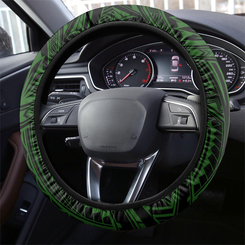 Canberra Raiders Steering Wheel Cover Viking Warrior Polynesia Islander Rugby Mascot