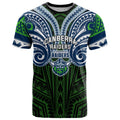 Custom Canberra Raiders T Shirt Viking Warrior Polynesia Islander Rugby Mascot