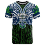 Custom Canberra Raiders T Shirt Viking Warrior Polynesia Islander Rugby Mascot