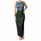 Custom Canberra Raiders Tank Maxi Dress Viking Warrior Polynesia Islander Rugby Mascot