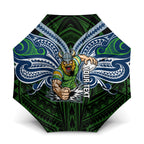 Custom Canberra Raiders Umbrella Viking Warrior Polynesia Islander Rugby Mascot
