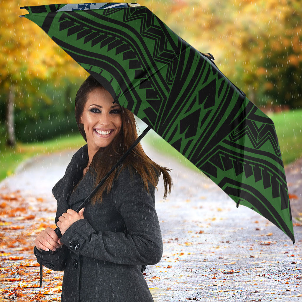 Custom Canberra Raiders Umbrella Viking Warrior Polynesia Islander Rugby Mascot
