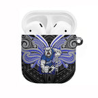 Custom Canterbury-Bankstown Bulldogs AirPods Case Bulldog Warrior Polynesia Islander Rugby Mascot