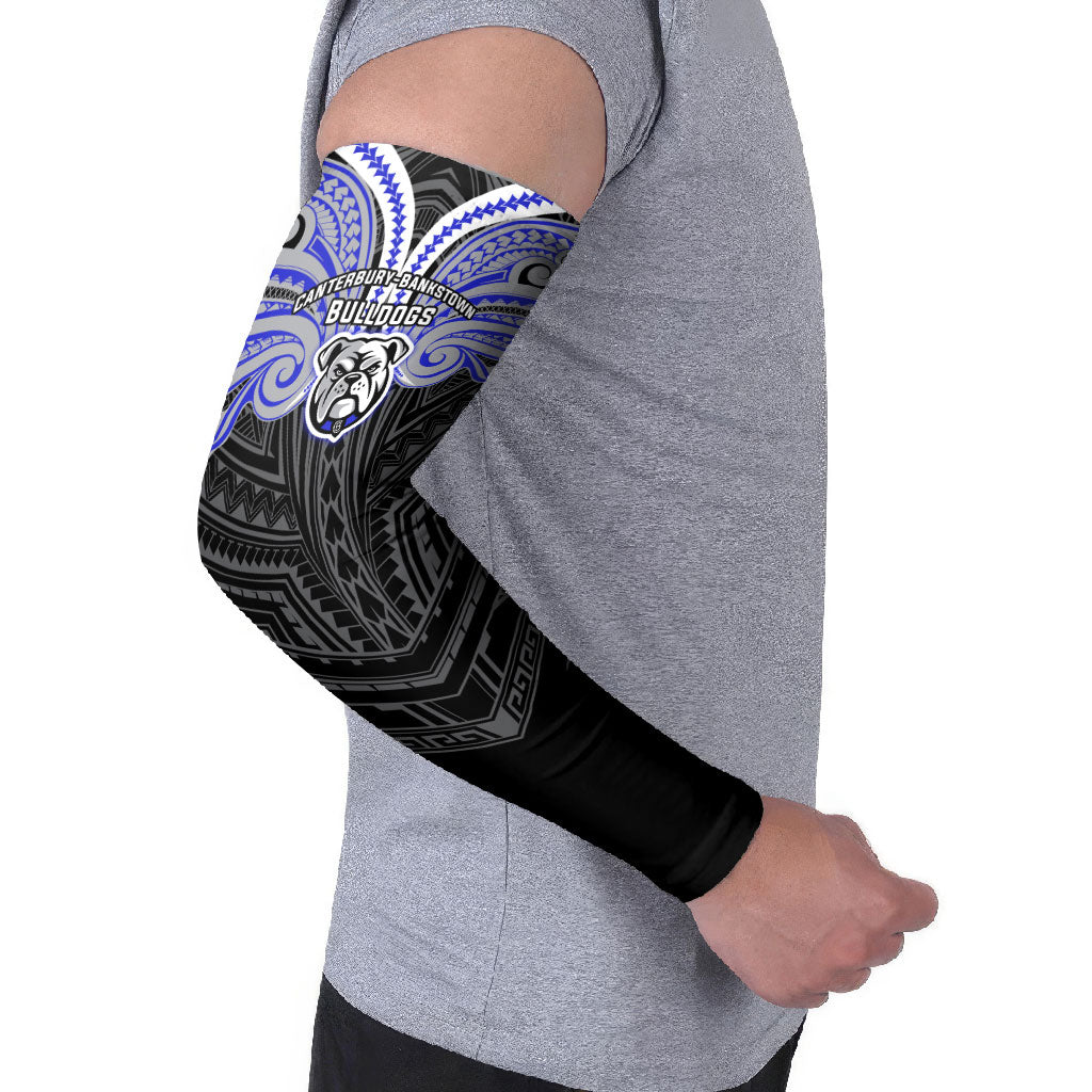 Custom Canterbury-Bankstown Bulldogs Arm Sleeves Bulldog Warrior Polynesia Islander Rugby Mascot