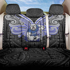 Custom Canterbury-Bankstown Bulldogs Back Car Seat Cover Bulldog Warrior Polynesia Islander Rugby Mascot