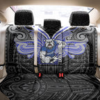 Custom Canterbury-Bankstown Bulldogs Back Car Seat Cover Bulldog Warrior Polynesia Islander Rugby Mascot