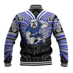Custom Canterbury-Bankstown Bulldogs Baseball Jacket Bulldog Warrior Polynesia Islander Rugby Mascot