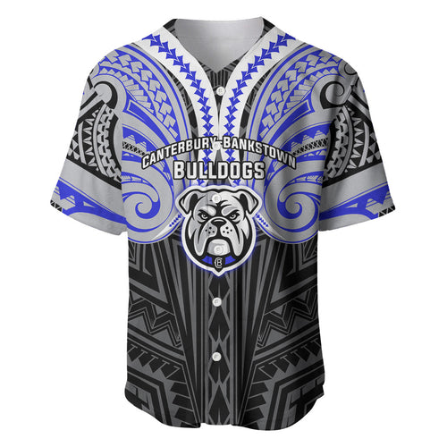 Custom Canterbury-Bankstown Bulldogs Baseball Jersey Bulldog Warrior Polynesia Islander Rugby Mascot