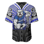 Custom Canterbury-Bankstown Bulldogs Baseball Jersey Bulldog Warrior Polynesia Islander Rugby Mascot