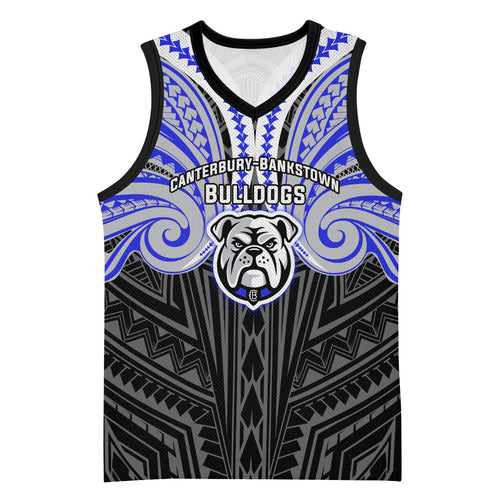Custom Canterbury-Bankstown Bulldogs Basketball Jersey Bulldog Warrior Polynesia Islander Rugby Mascot