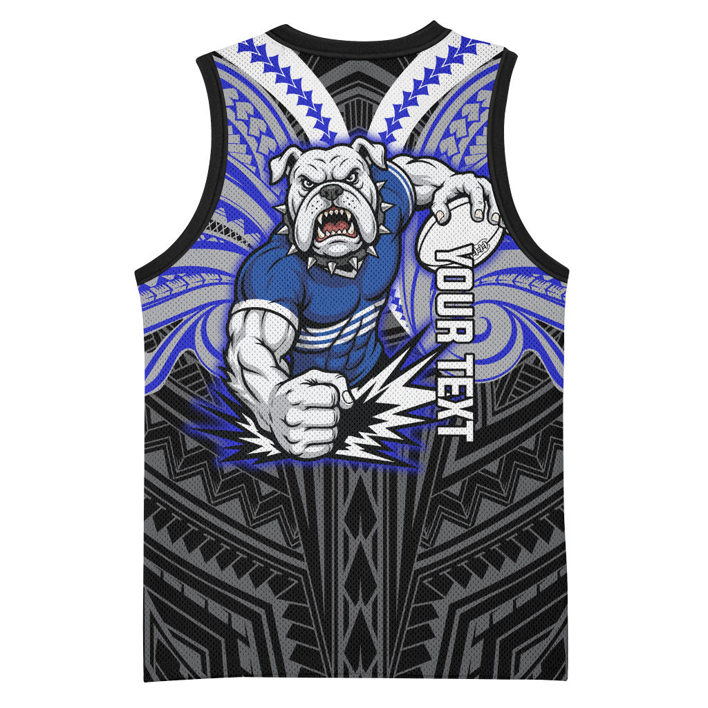 Custom Canterbury-Bankstown Bulldogs Basketball Jersey Bulldog Warrior Polynesia Islander Rugby Mascot