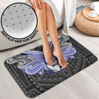 Custom Canterbury-Bankstown Bulldogs Bathroom Set Bulldog Warrior Polynesia Islander Rugby Mascot