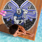 Custom Canterbury-Bankstown Bulldogs Beach Blanket Bulldog Warrior Polynesia Islander Rugby Mascot