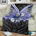 Custom Canterbury-Bankstown Bulldogs Blanket Bulldog Warrior Polynesia Islander Rugby Mascot
