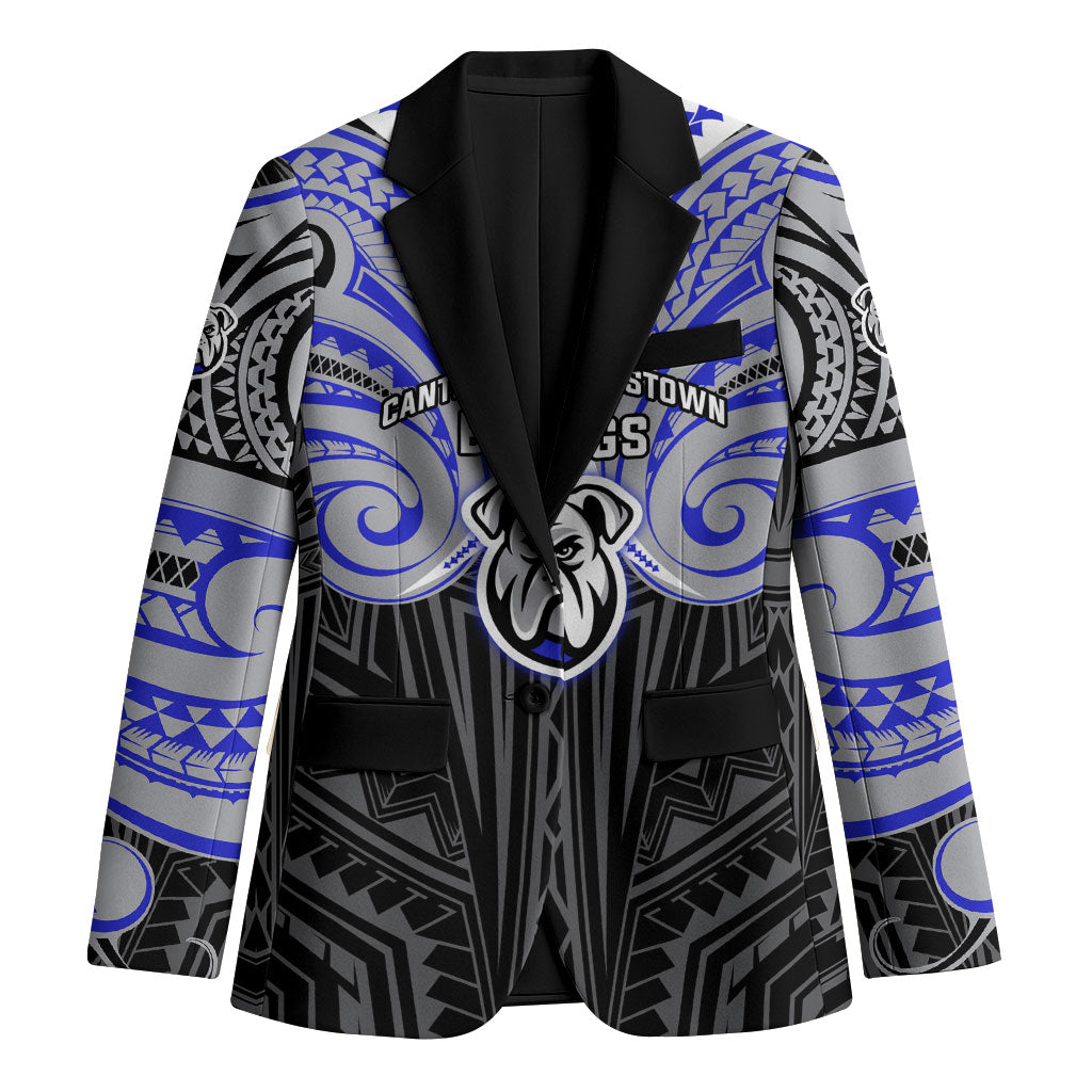 Custom Canterbury-Bankstown Bulldogs Blazer Bulldog Warrior Polynesia Islander Rugby Mascot