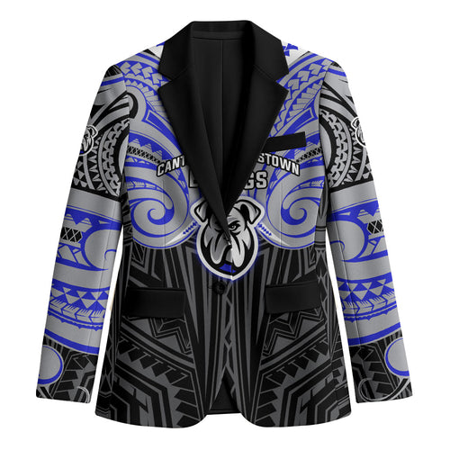Custom Canterbury-Bankstown Bulldogs Blazer Bulldog Warrior Polynesia Islander Rugby Mascot