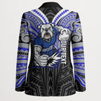 Custom Canterbury-Bankstown Bulldogs Blazer Bulldog Warrior Polynesia Islander Rugby Mascot
