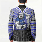 Custom Canterbury-Bankstown Bulldogs Blazer Bulldog Warrior Polynesia Islander Rugby Mascot