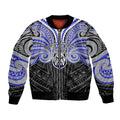 Custom Canterbury-Bankstown Bulldogs Bomber Jacket Bulldog Warrior Polynesia Islander Rugby Mascot