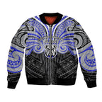 Custom Canterbury-Bankstown Bulldogs Bomber Jacket Bulldog Warrior Polynesia Islander Rugby Mascot