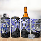Custom Canterbury-Bankstown Bulldogs 4 in 1 Can Cooler Tumbler Bulldog Warrior Polynesia Islander Rugby Mascot