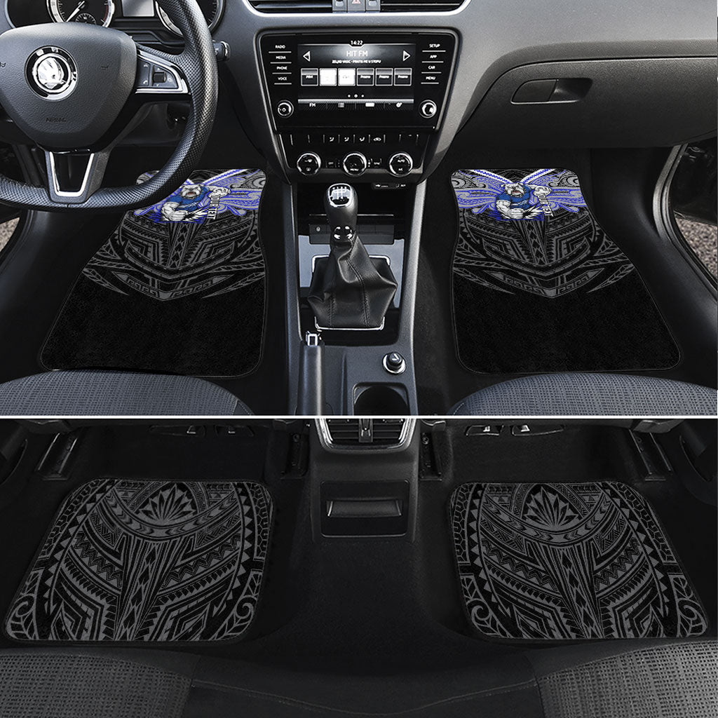 Custom Canterbury-Bankstown Bulldogs Car Mats Bulldog Warrior Polynesia Islander Rugby Mascot