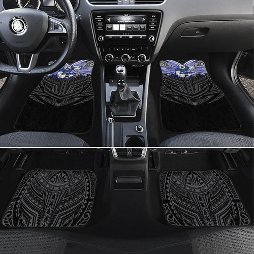 Custom Canterbury-Bankstown Bulldogs Car Mats Bulldog Warrior Polynesia Islander Rugby Mascot