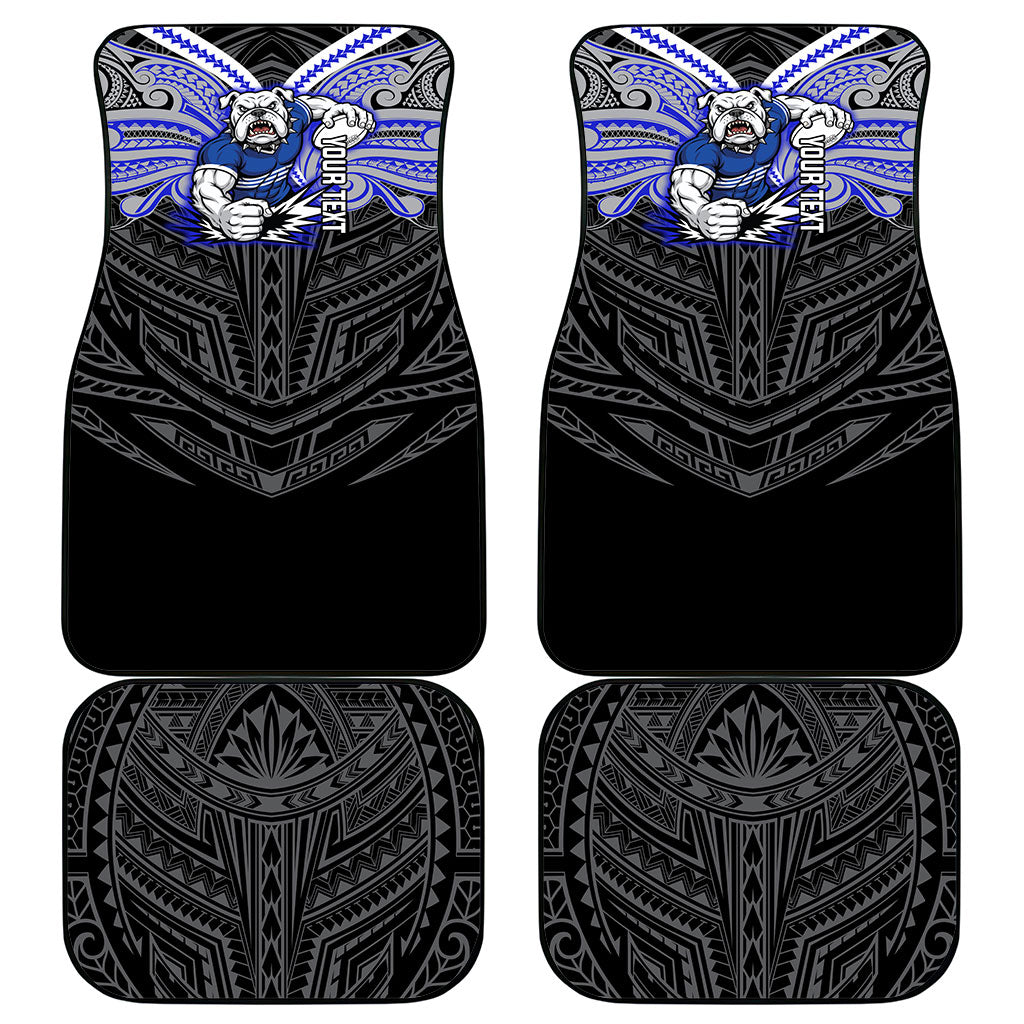 Custom Canterbury-Bankstown Bulldogs Car Mats Bulldog Warrior Polynesia Islander Rugby Mascot