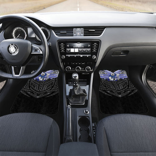 Custom Canterbury-Bankstown Bulldogs Car Mats Bulldog Warrior Polynesia Islander Rugby Mascot