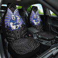 Custom Canterbury-Bankstown Bulldogs Car Seat Cover Bulldog Warrior Polynesia Islander Rugby Mascot