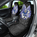 Custom Canterbury-Bankstown Bulldogs Car Seat Cover Bulldog Warrior Polynesia Islander Rugby Mascot