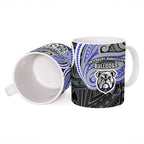 Custom Canterbury-Bankstown Bulldogs Ceramic Mug Bulldog Warrior Polynesia Islander Rugby Mascot