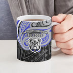 Custom Canterbury-Bankstown Bulldogs Ceramic Mug Bulldog Warrior Polynesia Islander Rugby Mascot