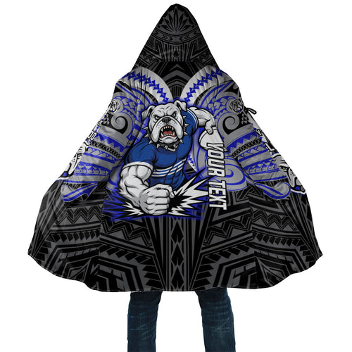 Custom Canterbury-Bankstown Bulldogs Cloak Bulldog Warrior Polynesia Islander Rugby Mascot