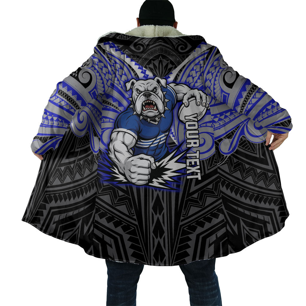 Custom Canterbury-Bankstown Bulldogs Cloak Bulldog Warrior Polynesia Islander Rugby Mascot