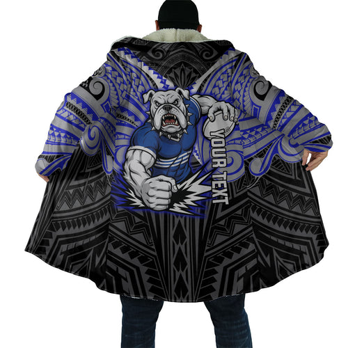 Custom Canterbury-Bankstown Bulldogs Cloak Bulldog Warrior Polynesia Islander Rugby Mascot
