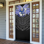 Custom Canterbury-Bankstown Bulldogs Door Cover Bulldog Warrior Polynesia Islander Rugby Mascot