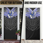 Custom Canterbury-Bankstown Bulldogs Door Cover Bulldog Warrior Polynesia Islander Rugby Mascot
