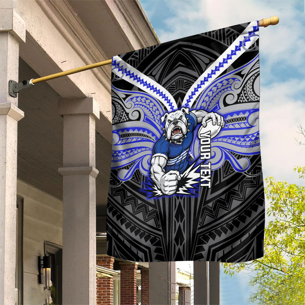 Custom Canterbury-Bankstown Bulldogs Garden Flag Bulldog Warrior Polynesia Islander Rugby Mascot