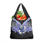 Custom Canterbury-Bankstown Bulldogs Grocery Bag Bulldog Warrior Polynesia Islander Rugby Mascot