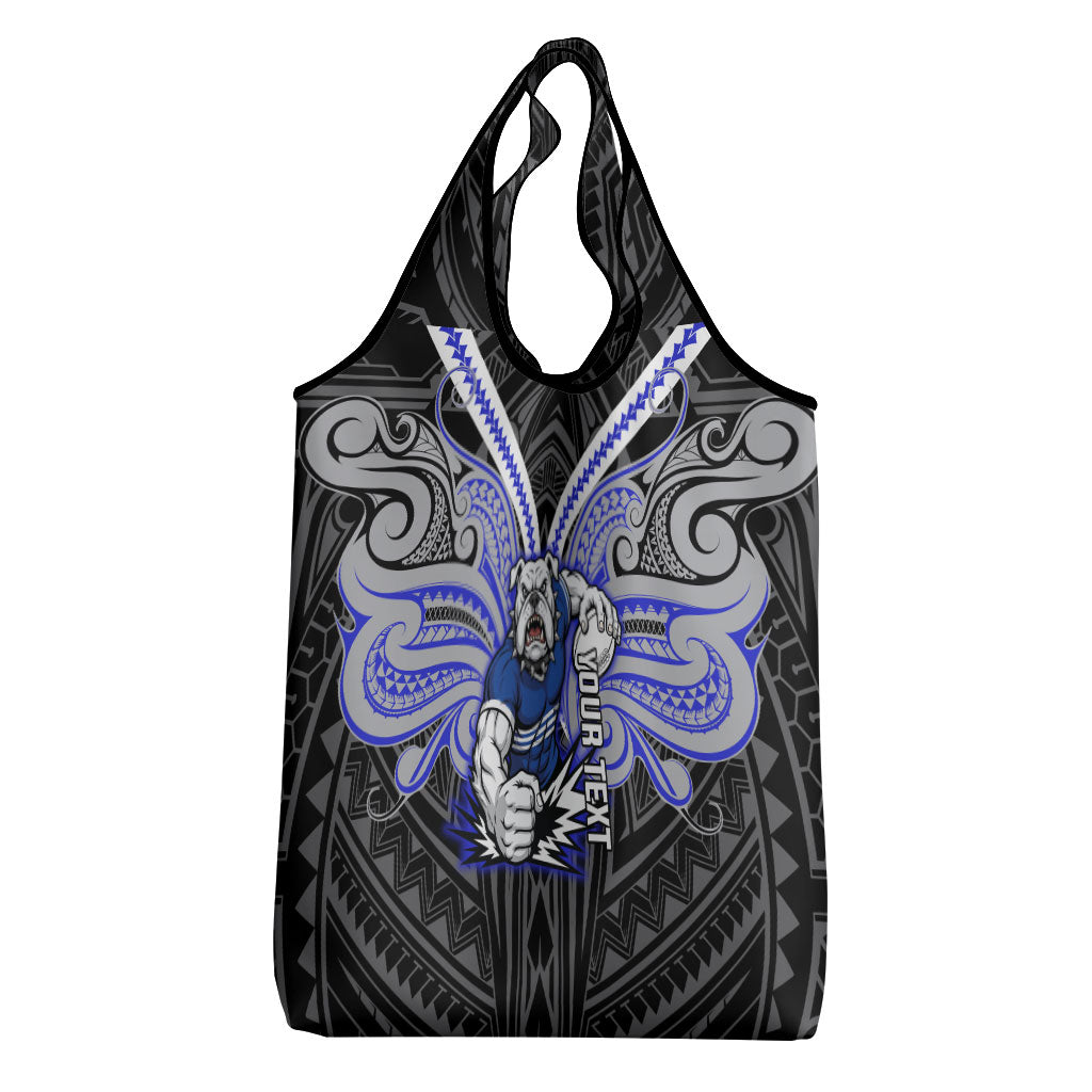 Custom Canterbury-Bankstown Bulldogs Grocery Bag Bulldog Warrior Polynesia Islander Rugby Mascot